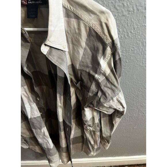 VINTAGE Chaps Ralph Lauren Shirt Mens Large Plaid Button Down - Picture 6 of 6